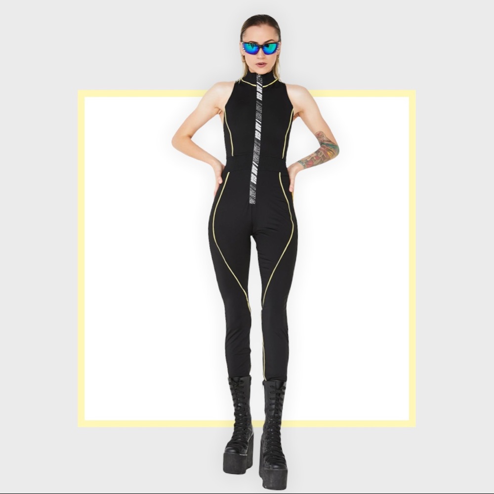 I Am Gia Darsha zip front jumpsuit